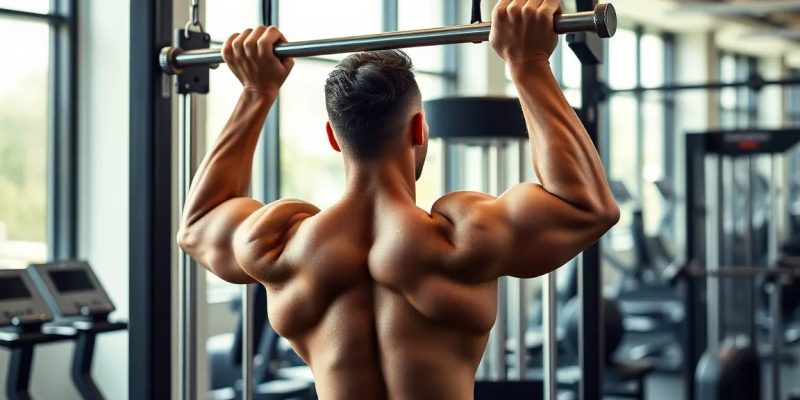 Lat pulldown voor een gecontroleerde krachttraining